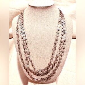 Vintage | Necklace | Layered Silver Necklace